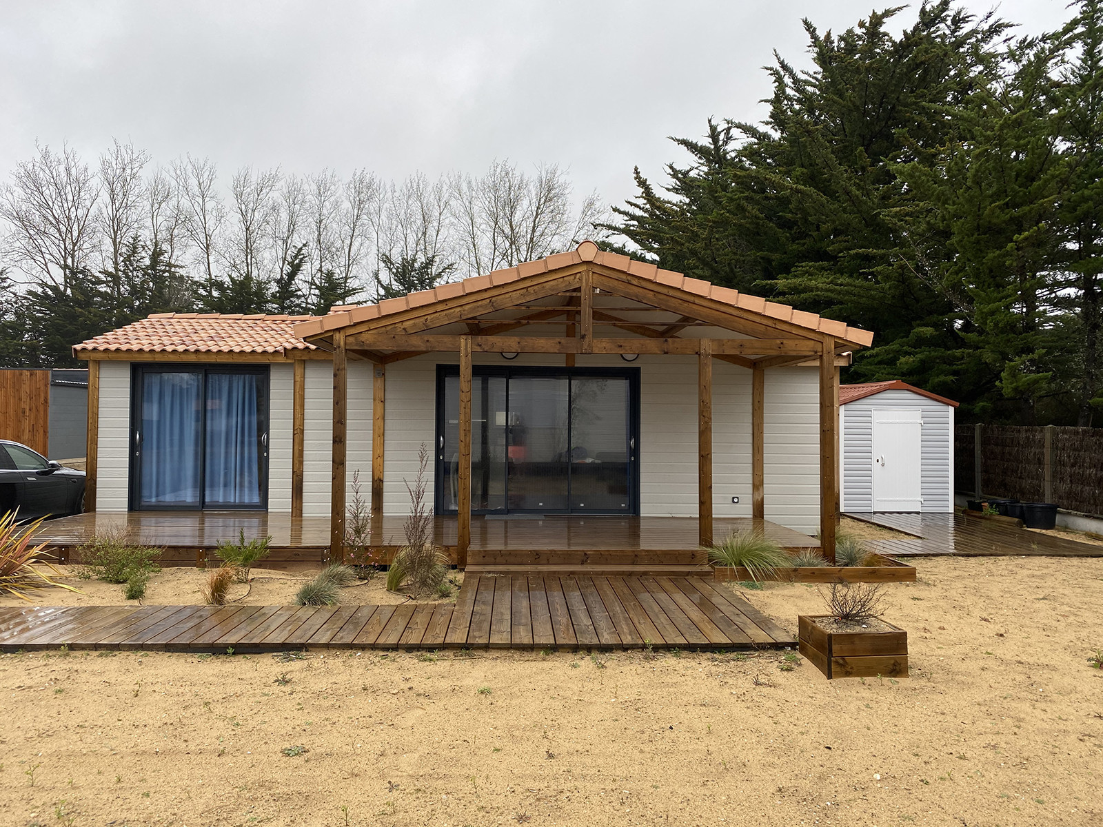 freistehendes Haus in St. Hilaire de Riez - Chalet für 5- Bedecktes Schwimmbad- St Hilaire