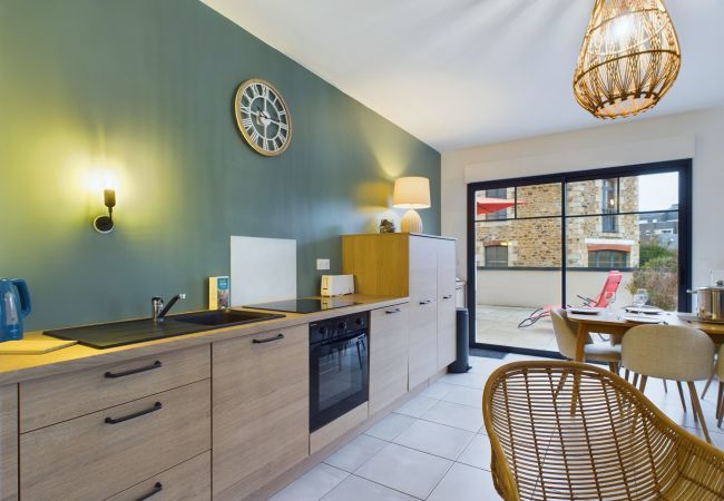 Ferienwohnung in Pléneuf-Val-André - 50 m vom Strand - 3 Erwachsene / 3 Kinder Ferienwohnung in Pléneuf-Val-André - 50 m vom Strand - 3 Erwachsene / 3 Kinder