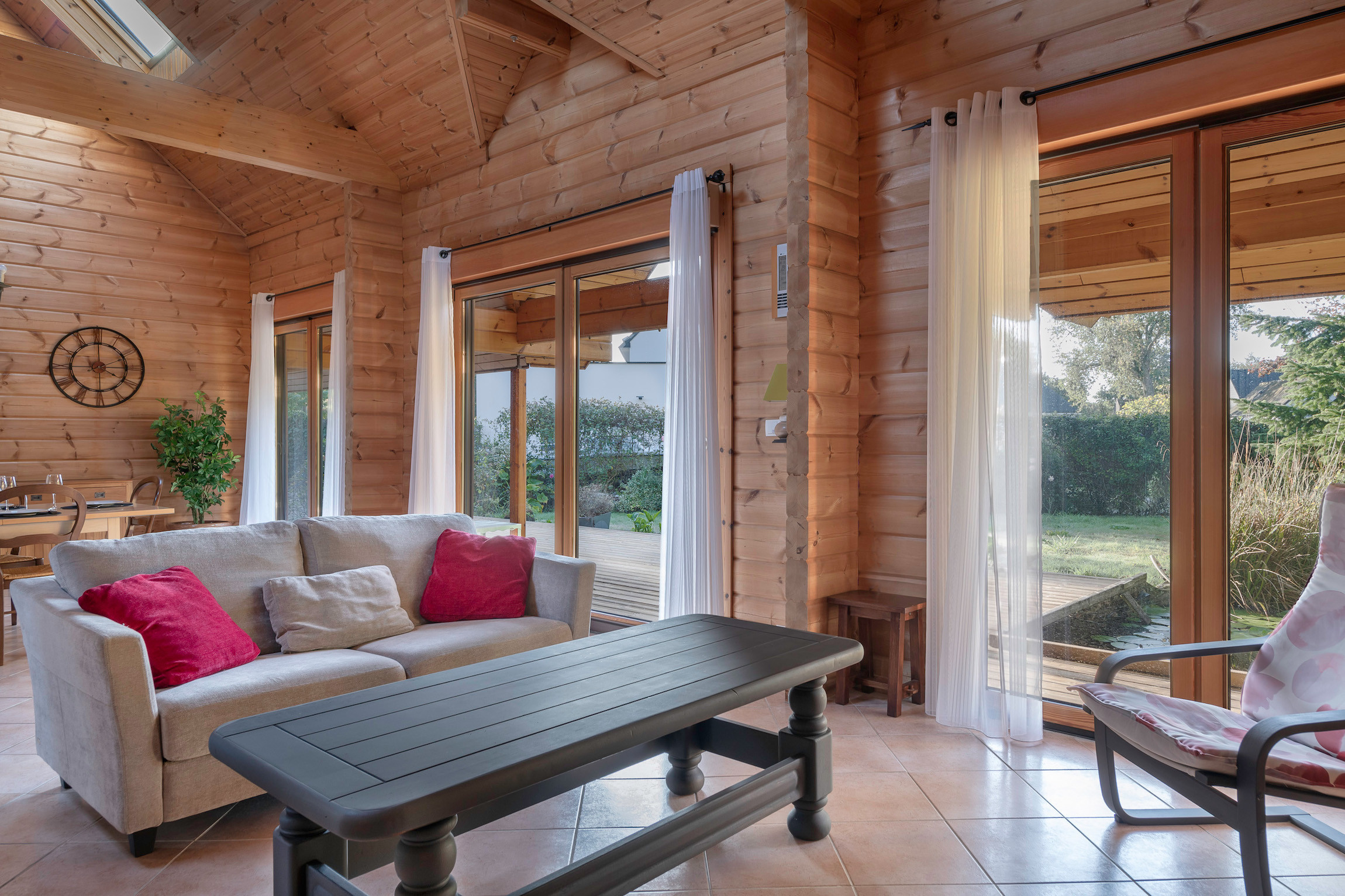  in Sarzeau - Gemütliches Wohnzimmer, Holzhaus für 8