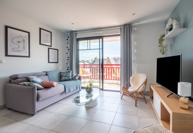 Ferienwohnung in Pléneuf-Val-André - Moderne Wohnung für 4, 50m vom Strand entfernt