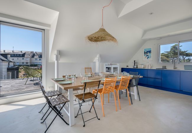 Ferienhaus in Sarzeau - Blick auf den Yachthafen - Port St Jacques, Sarzeau