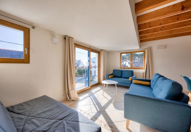 Ferienhaus in Saint-Pierre-Quiberon - Meerblick - Haus für 7 mit Balkon Ferienhaus in Saint-Pierre-Quiberon - Meerblick - Haus für 7 mit Balkon