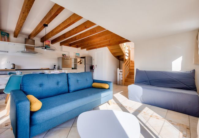 Ferienhaus in Saint-Pierre-Quiberon - Meerblick - Haus für 7 mit Balkon Ferienhaus in Saint-Pierre-Quiberon - Meerblick - Haus für 7 mit Balkon