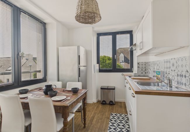 Ferienwohnung in Fouesnant -  400 m Strand - Fouesnant Beg Meil - Apart für 5 Ferienwohnung in Fouesnant -  400 m Strand - Fouesnant Beg Meil - Apart für 5