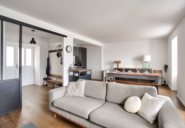 Ferienhaus in La Ville-ès-Nonais - Meerblick - Privater Zugang zur Strandpromenade Ferienhaus in La Ville-ès-Nonais - Meerblick - Privater Zugang zur Strandpromenade