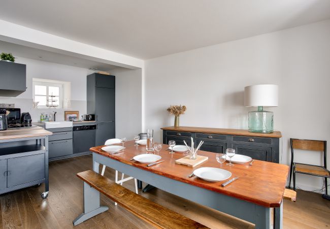 Ferienhaus in La Ville-ès-Nonais - Meerblick - Privater Zugang zur Strandpromenade Ferienhaus in La Ville-ès-Nonais - Meerblick - Privater Zugang zur Strandpromenade