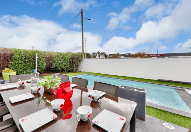 Ferienhaus in Saint-Pierre-Quiberon - Haus für 8- Schwimmbad- 550m von Strand Ferienhaus in Saint-Pierre-Quiberon - Haus für 8- Schwimmbad- 550m von Strand