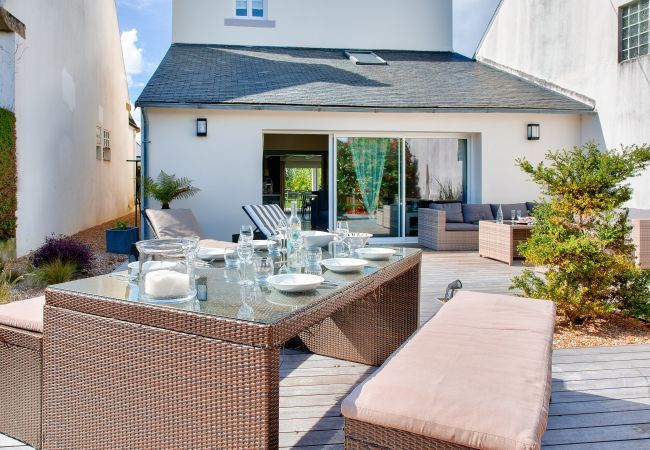 Ferienhaus in Fouesnant - 850 m Strand „Cale de Beg Meil“, Haus für 8 Ferienhaus in Fouesnant - 850 m Strand „Cale de Beg Meil“, Haus für 8