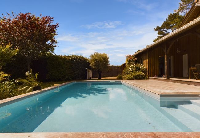 Ferienhaus in Lanton - Lanton - Ruhiges Haus mit Pool - 8 Pers