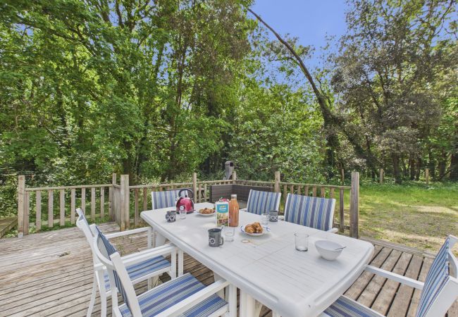 Ferienhaus in Longeville-sur-Mer - 850m vom Strand neues Haus für 6 im Wald
