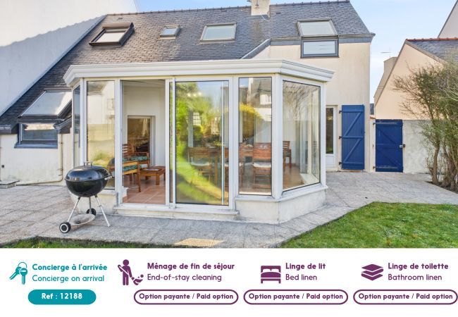 Ferienhaus in Le Guilvinec - Haus mit Veranda für 6, 400 m vom Strand entfernt Ferienhaus in Le Guilvinec - Haus mit Veranda für 6, 400 m vom Strand entfernt