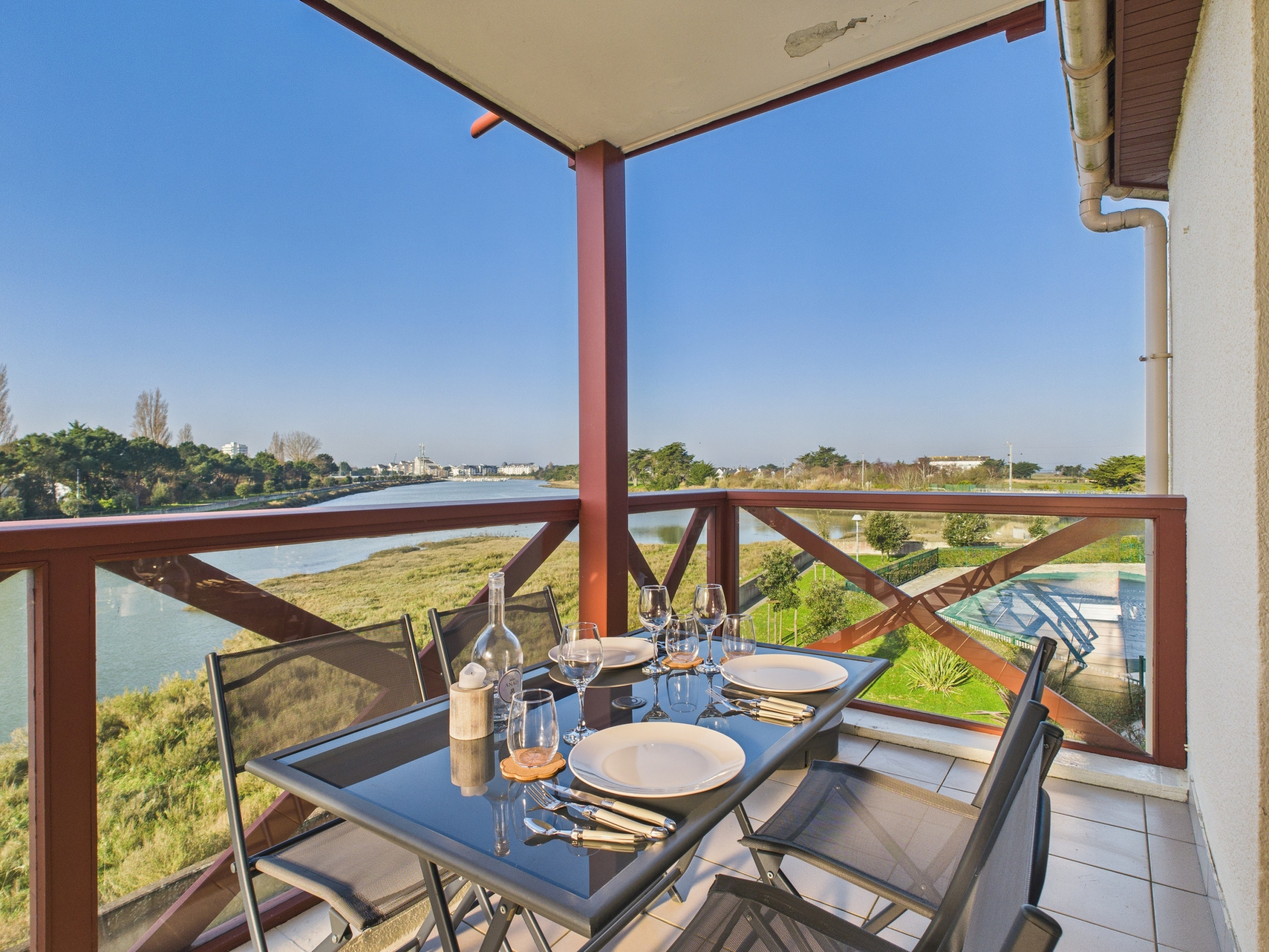 in Guérande - Apartment - Balkon mit Aussicht - beheizter Pool