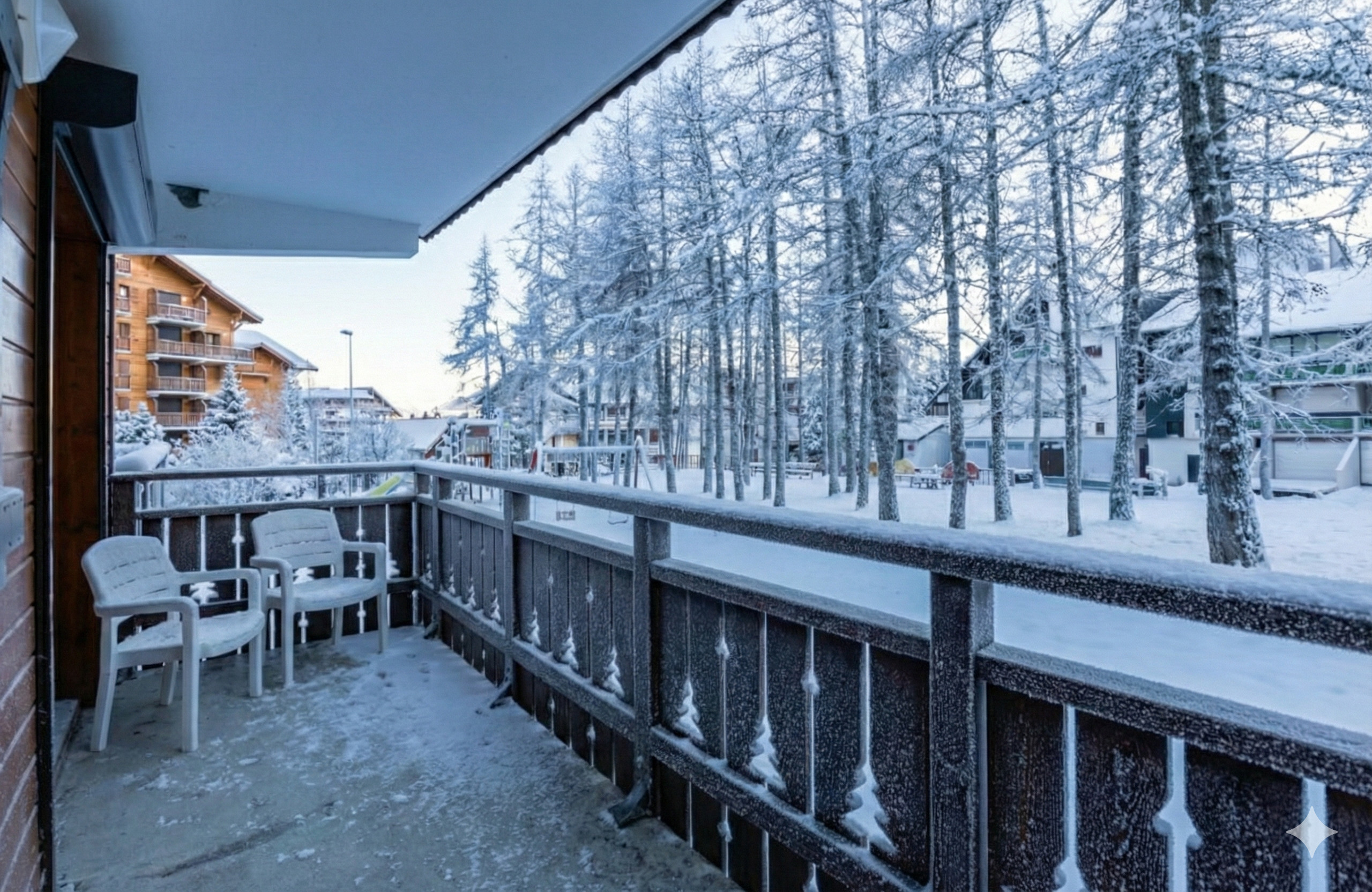  in Le Dévoluy - La Joue du Loup, Apartment für 4 Personen, Balkon