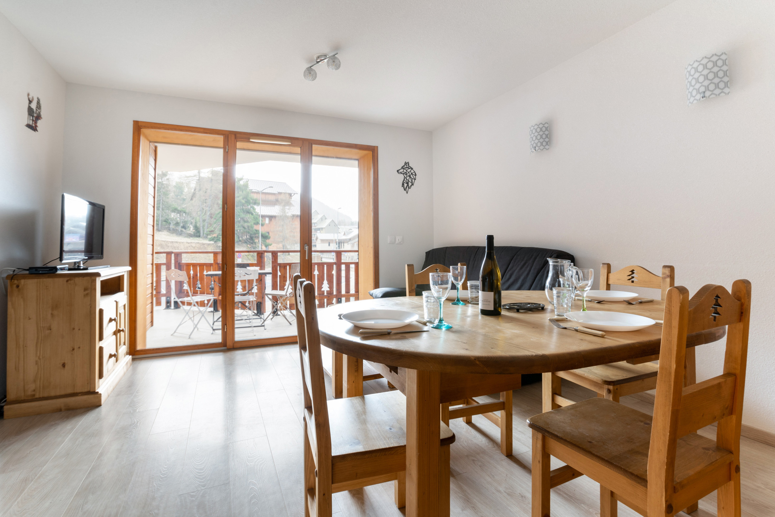  in Le Dévoluy - Apartment für 6 - 900 m von den Pisten - Terrasse