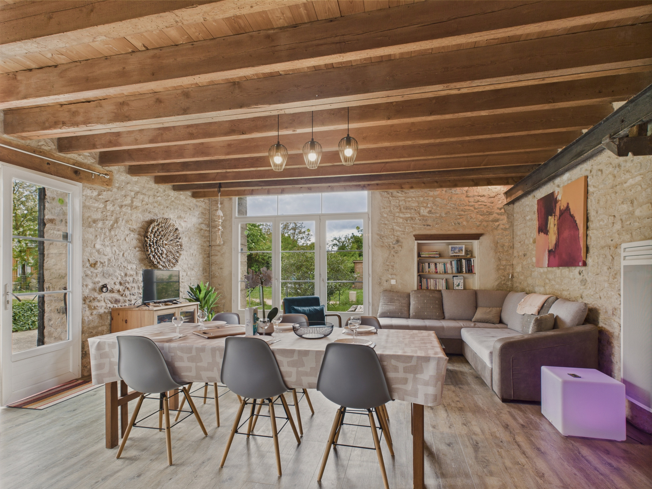  in Saint-Vincent-sur-Jard - Authentisches Steinhaus für 7 mit Garten