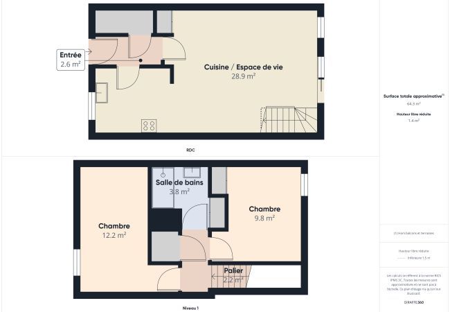 Ferienhaus in Le Croisic - Haus in Wohnanlage, Pool, 2 Erwachsene/2 Kinder Ferienhaus in Le Croisic - Haus in Wohnanlage, Pool, 2 Erwachsene/2 Kinder