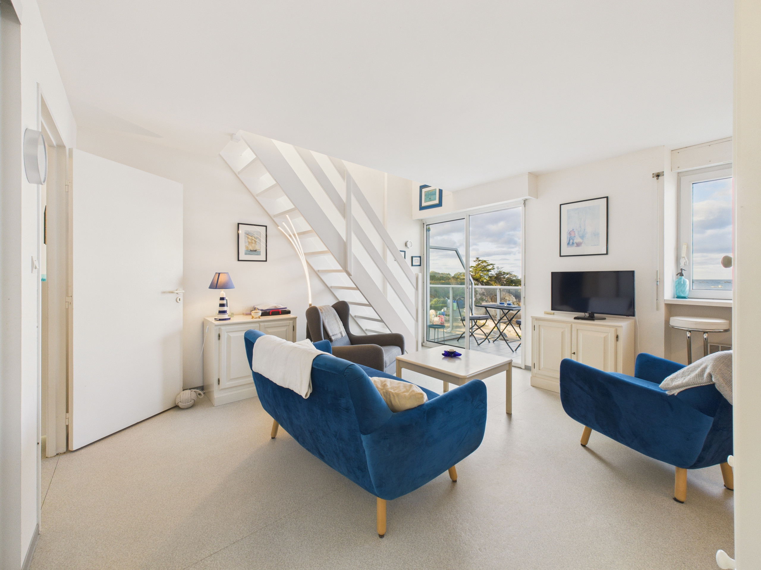  in Penvénan - Meerblick – Apartment für 2 mit Balkon