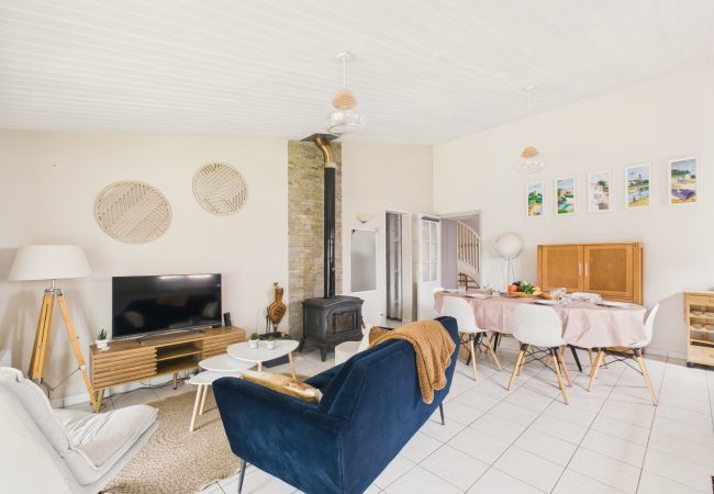 Ferienhaus in La Guérinière - 200 m vom Meer entfernt, Haus für 7 mit Garten