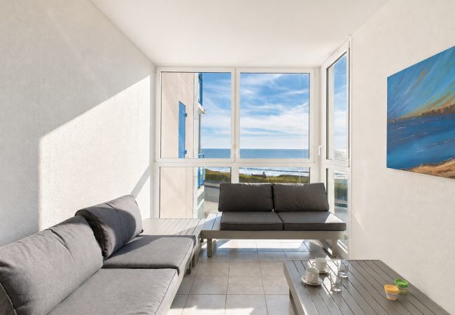 Ferienwohnung in Saint-Hilaire-de-Riez - Meerblick, Strand 300 m, Ferienwohnung für 5