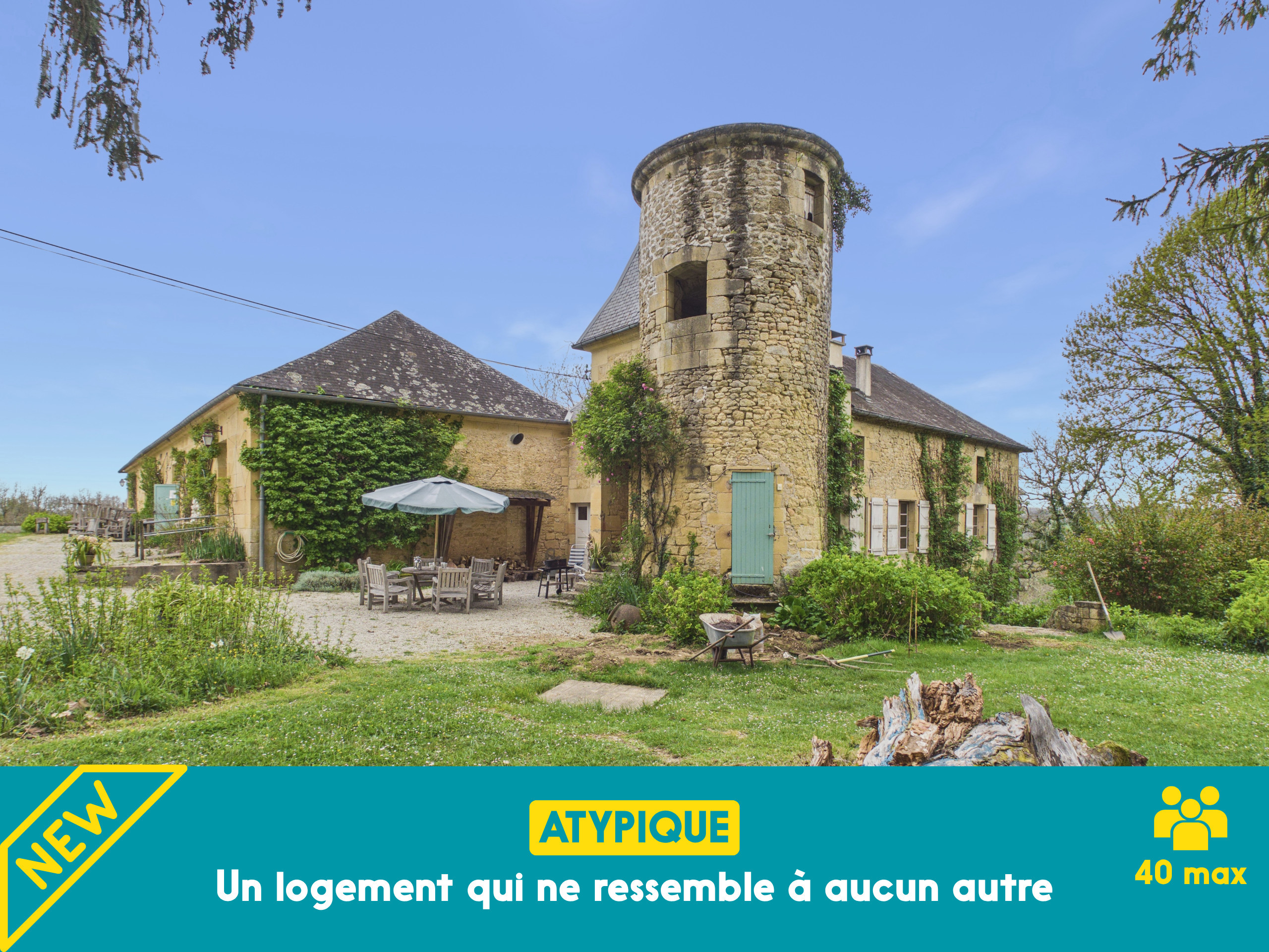  in Fanlac - Charmantes Ferienhaus mit Gemeinschaftspool