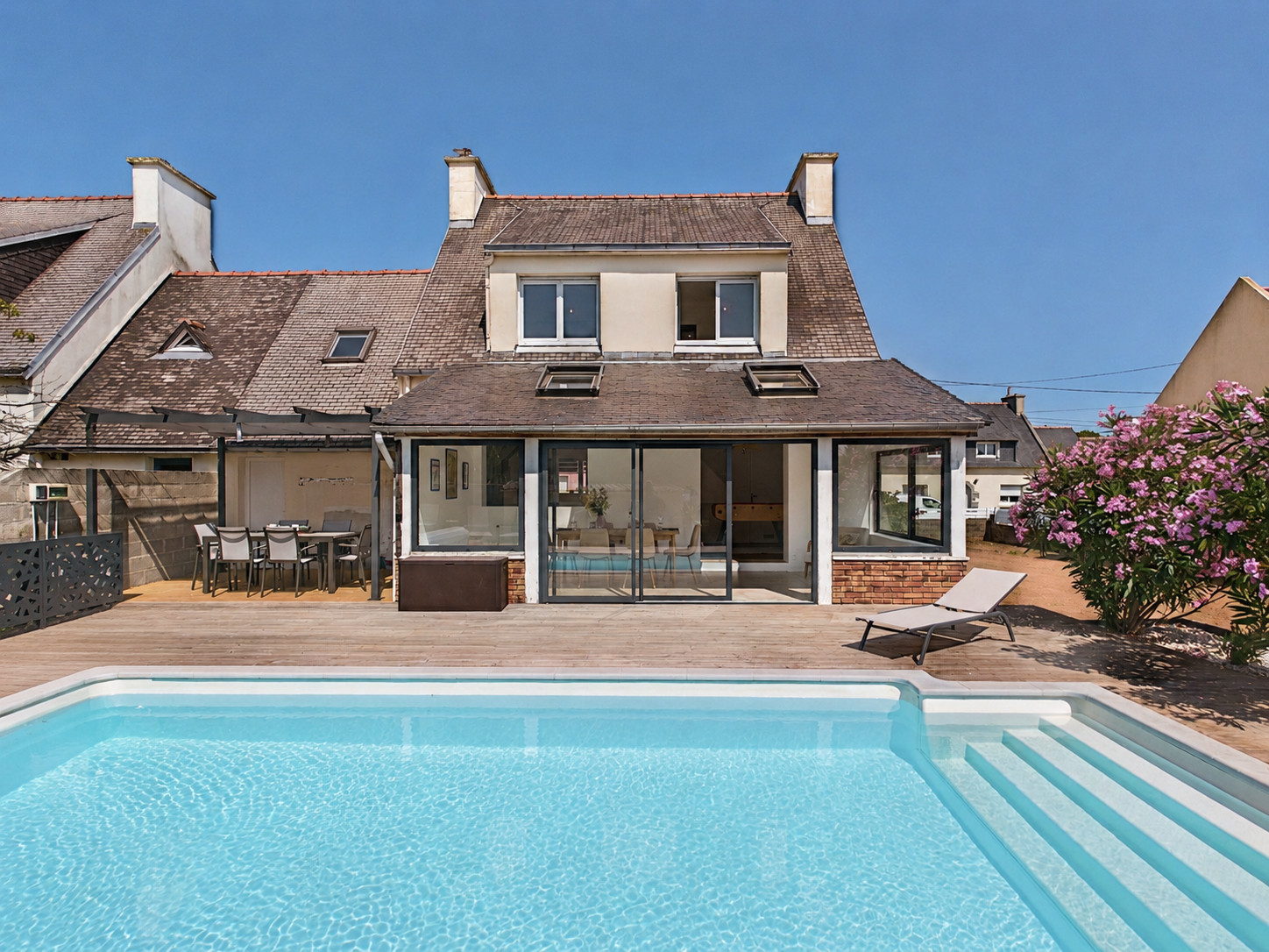  in Plomeur - Haus für 6, Pool, Boule & Tischkicker