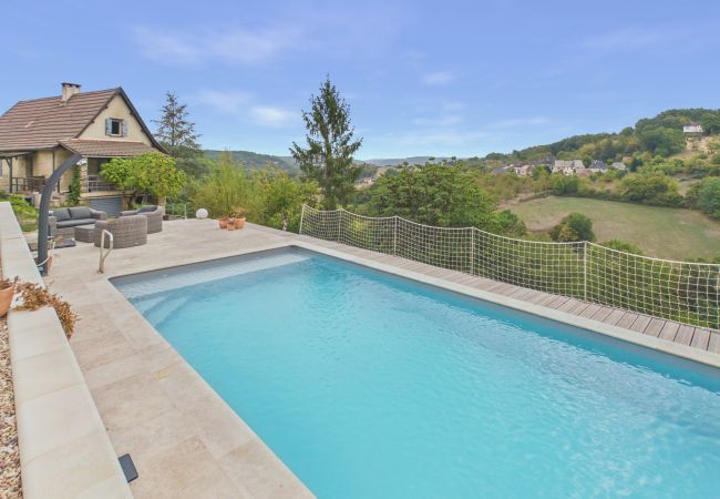Ferienhaus in La Bachellerie - Casa para 8 personas con piscina climatizada