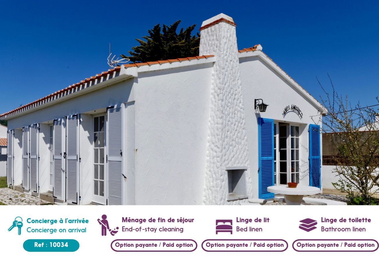 Ferienhaus in Noirmoutier-en-l´Ile - Haus für 4 - Garten - 400m zum Strand Lutins