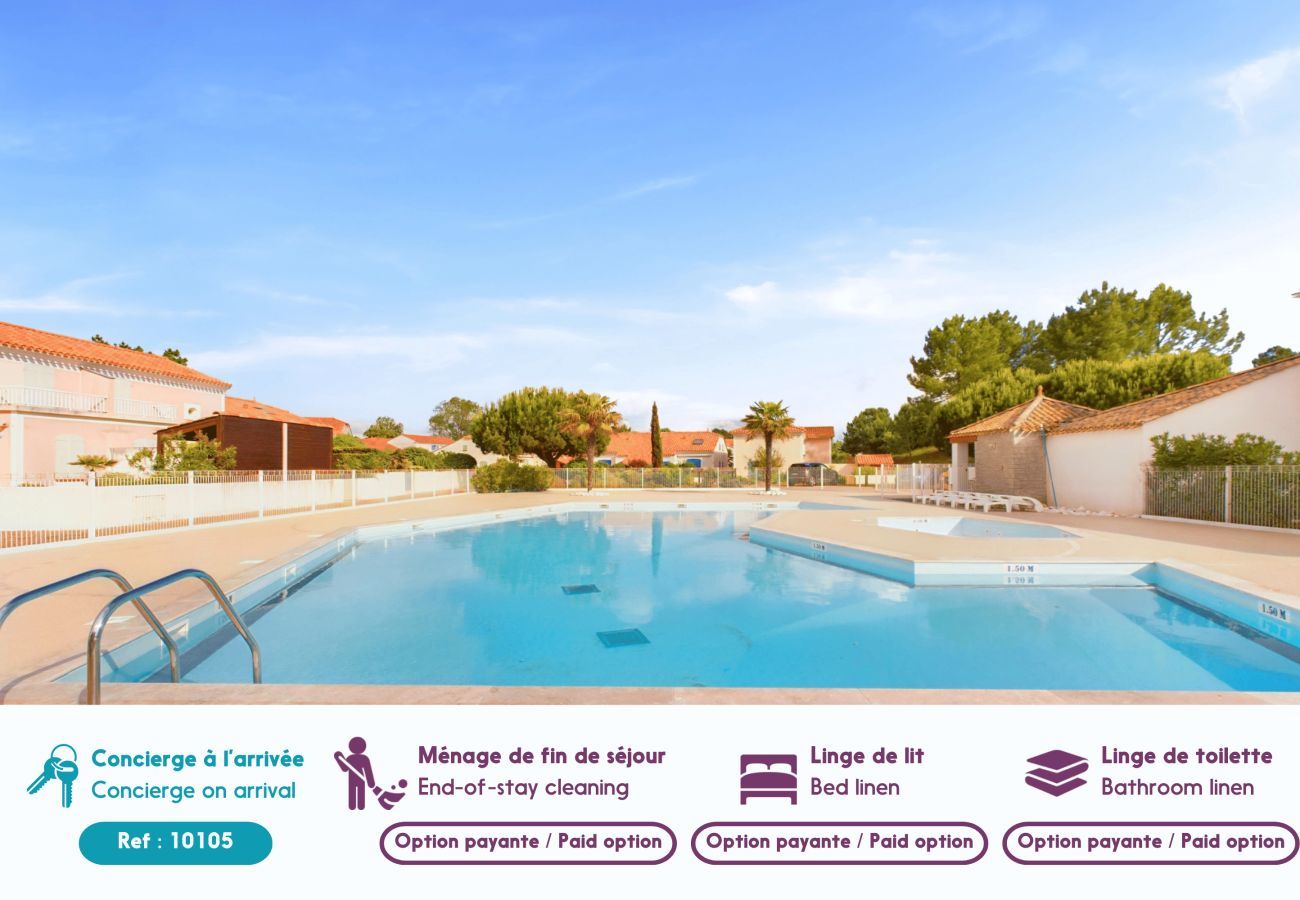 Ferienhaus in Saint-Hilaire-de-Riez - Haus für 5, in Strandnähe, Gemeinschaftspool