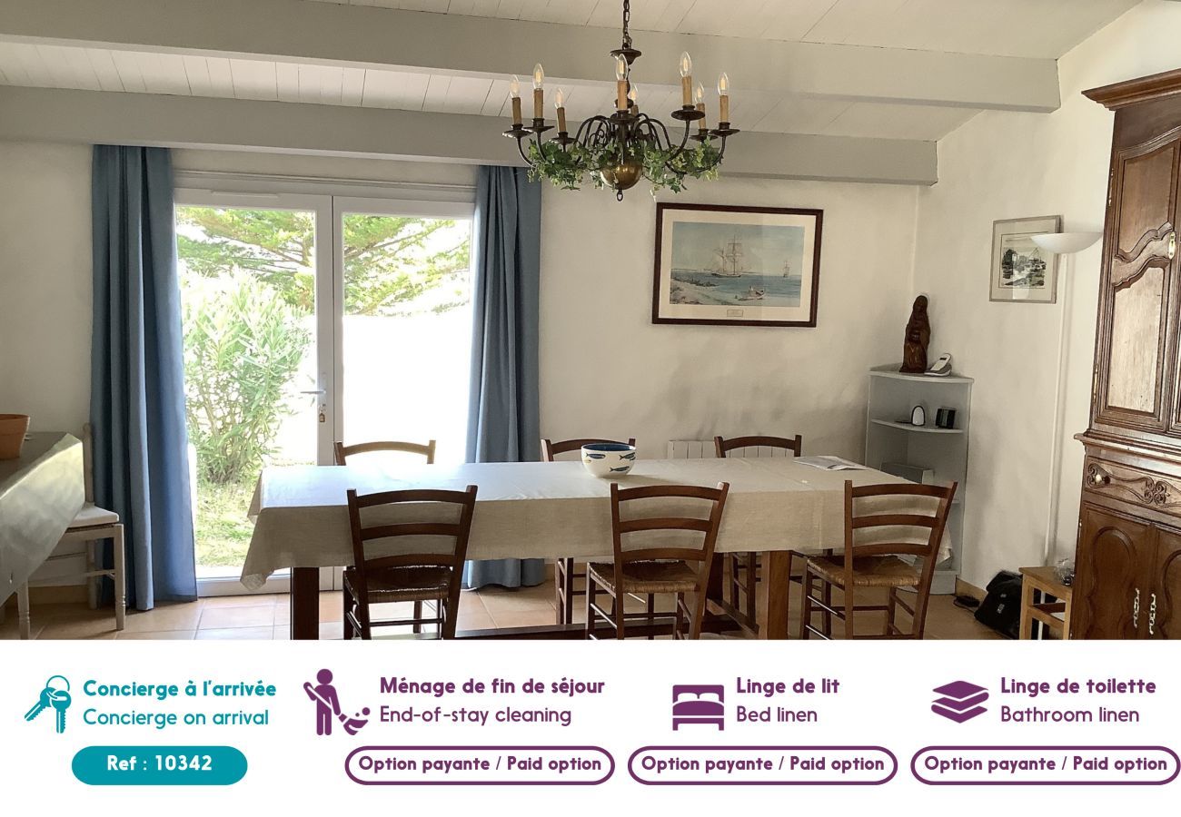 Ferienhaus in La Guérinière - Haus für 8 - 250m zum Strand Sables d'Or