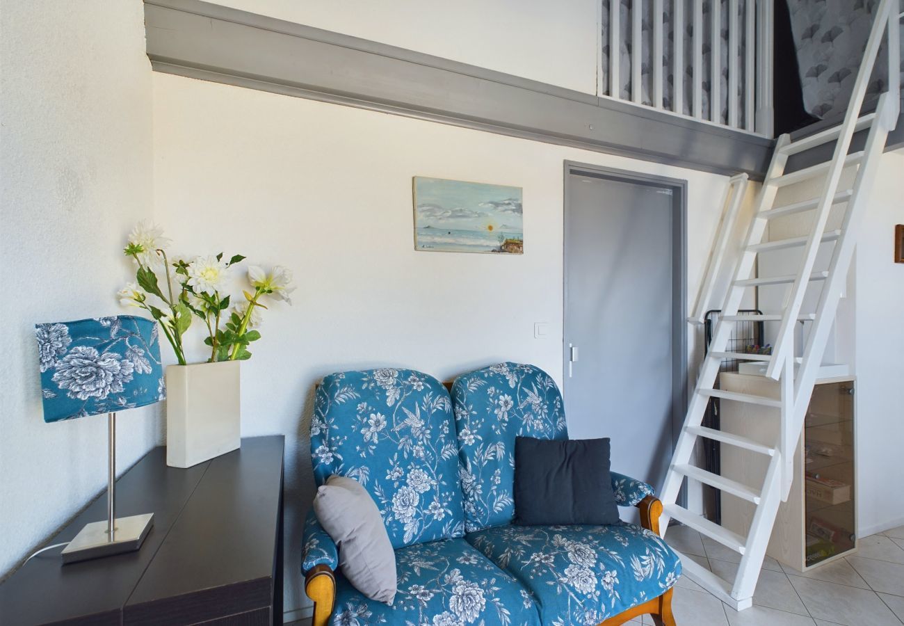 Ferienwohnung in Saint-Hilaire-de-Riez - Wohnung für 5 mit Meerblick