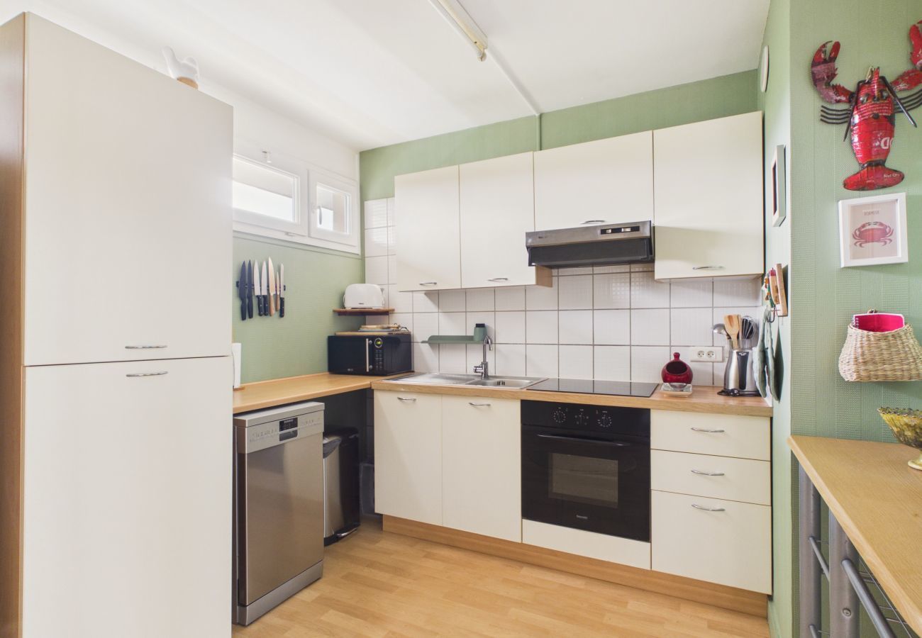 Ferienwohnung in Saint-Brevin-les-Pins - Ferienwohnung mit Meerblick für 6 Personen