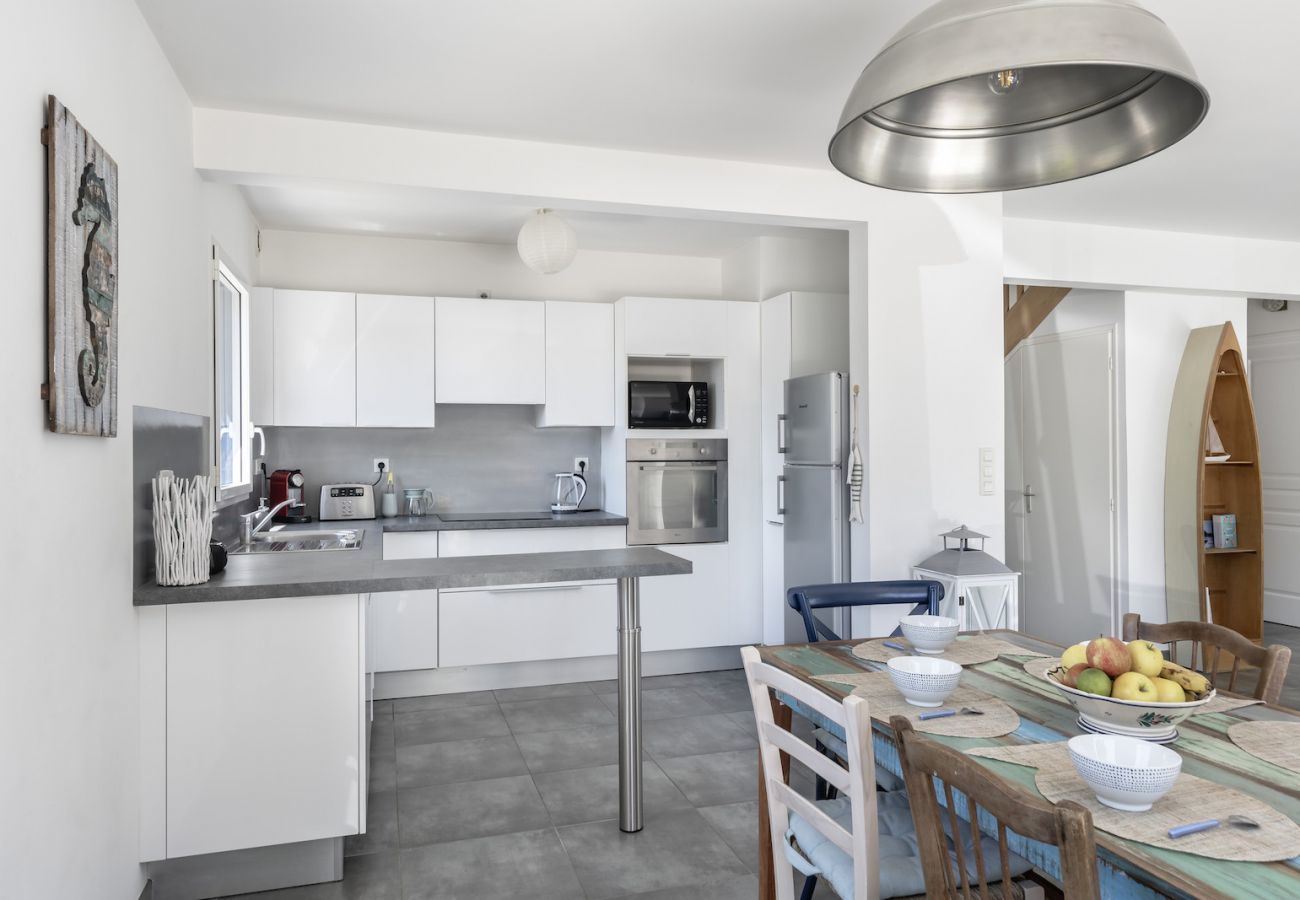 Ferienhaus in Baden - 100m von Strand, Haus für 7, Meerblick