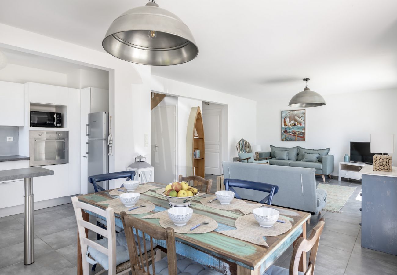 Ferienhaus in Baden - 100m von Strand, Haus für 7, Meerblick