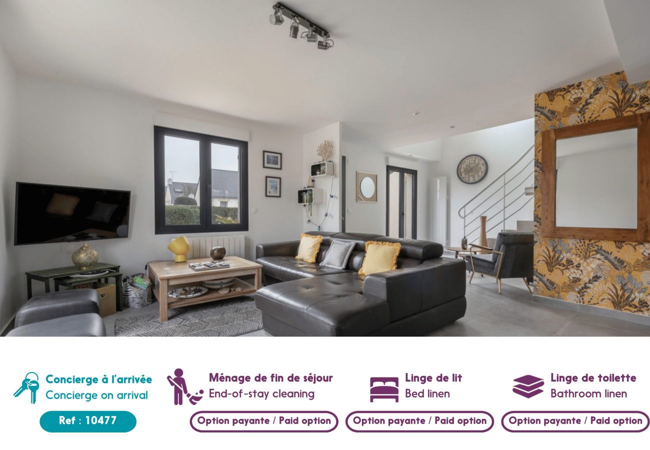 Ferienhaus in Saint-Gildas-de-Rhuys - 500m von den Stränden -Haus für 6 rund um den Golf