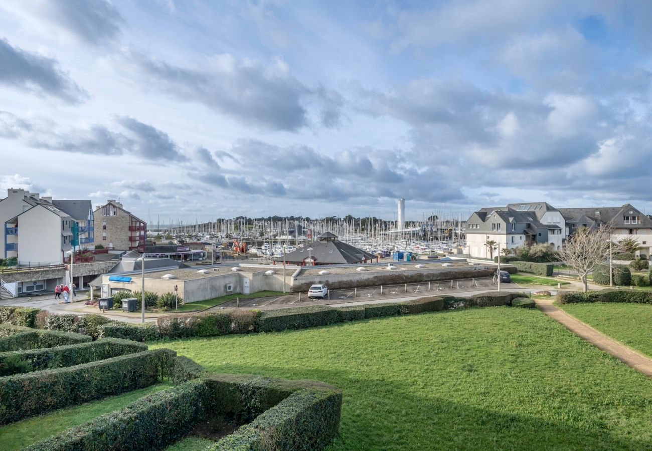 Ferienwohnung in Arzon - 600m Strand - Blick auf den Hafen von Crouesty
