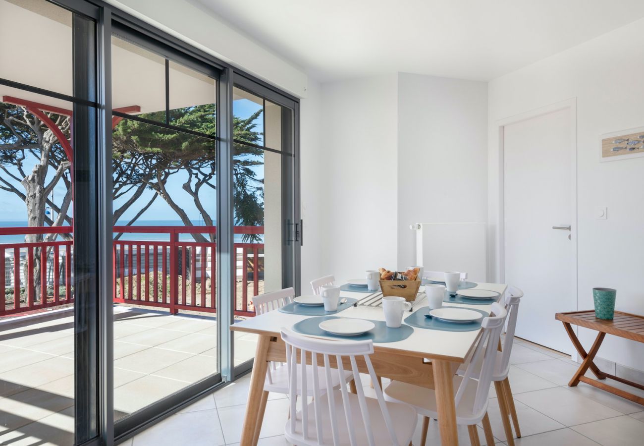 Ferienwohnung in Pléneuf-Val-André - Schöne Wohnung mit Meerblick für 8