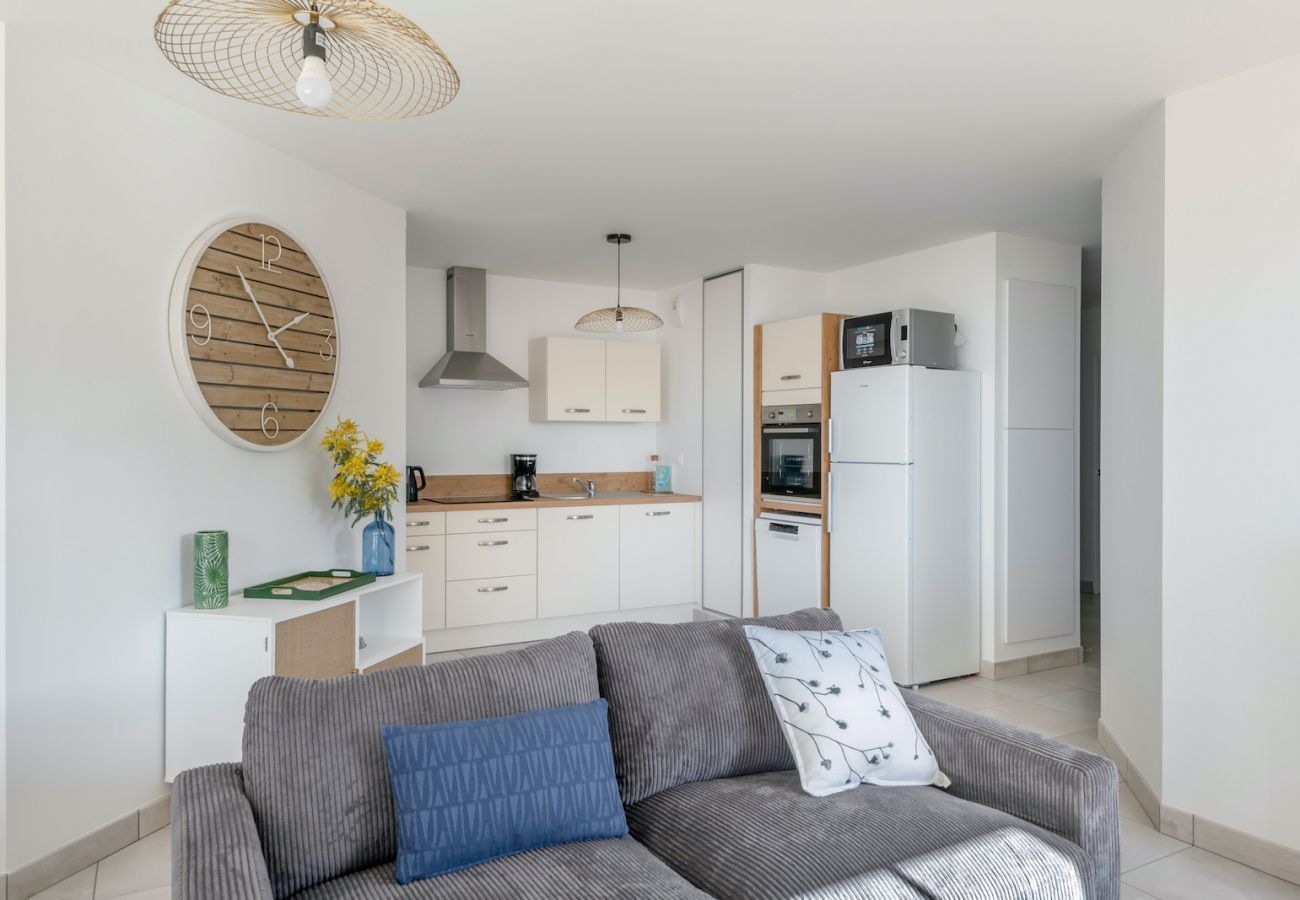 Ferienwohnung in Pléneuf-Val-André - Schöne Wohnung mit Meerblick für 8
