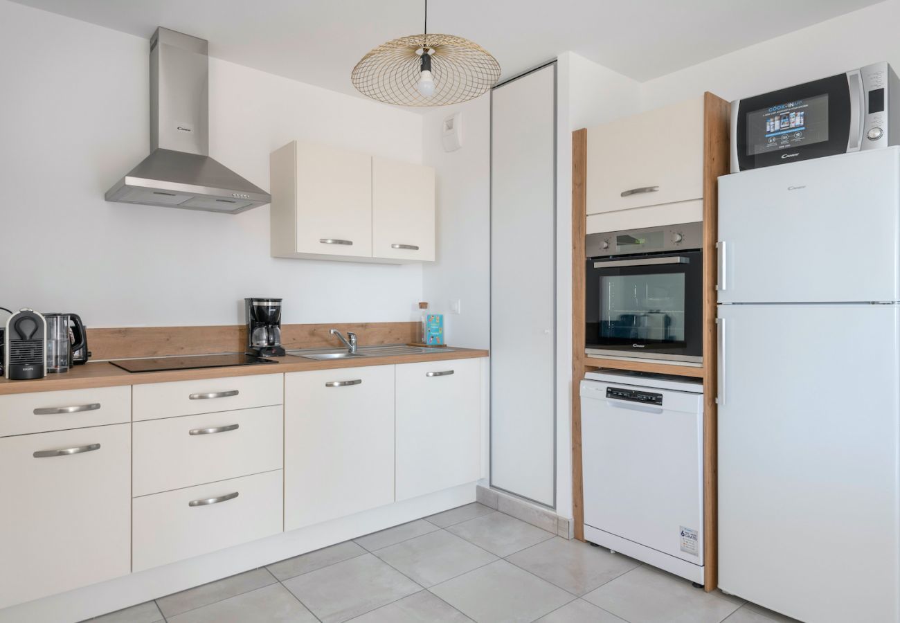 Ferienwohnung in Pléneuf-Val-André - Schöne Wohnung mit Meerblick für 8