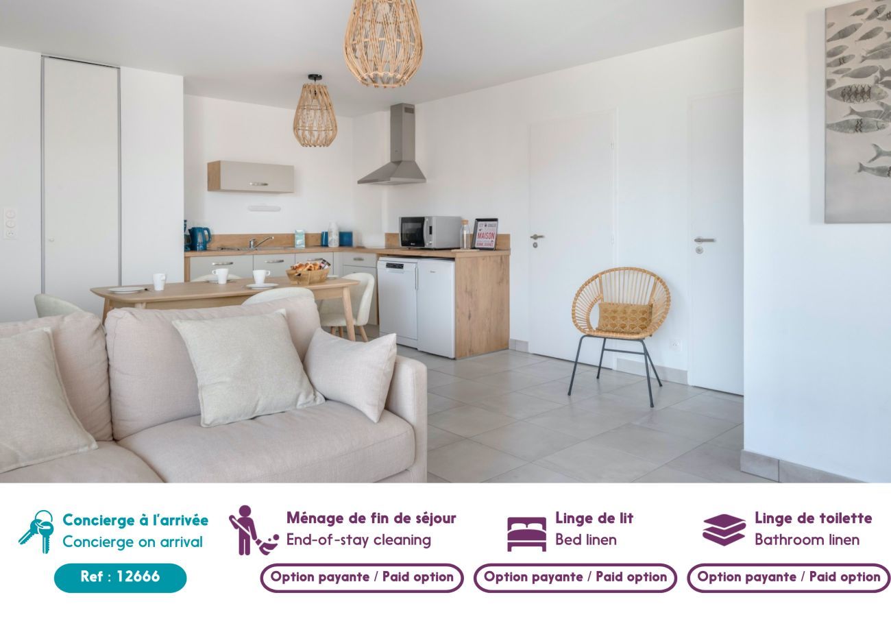 Ferienwohnung in Pléneuf-Val-André - Schöne Wohnung für 6, Meerblick, 50m Strand