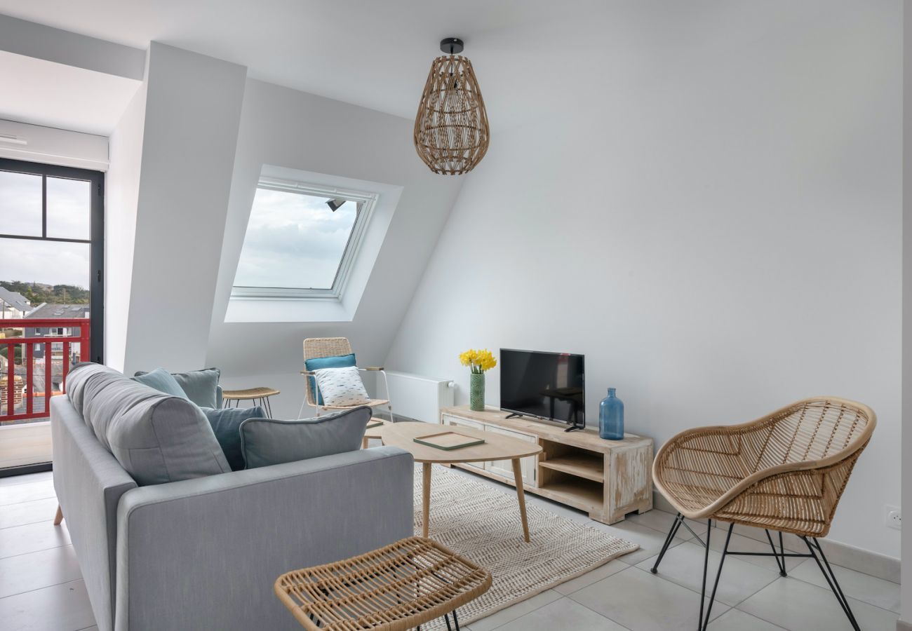 Ferienwohnung in Pléneuf-Val-André - Wohnung für 6 Personen, 50m bis zum Strand
