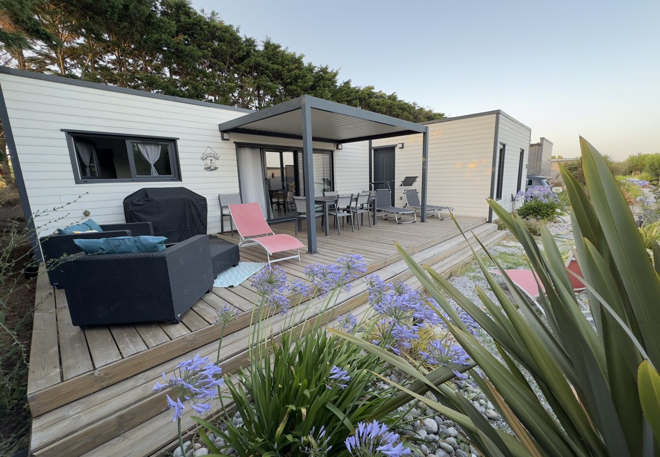 Chalet in Bretignolles-sur-Mer - Chalet für 8 in Wohnanlage mit beheiztem Pool
