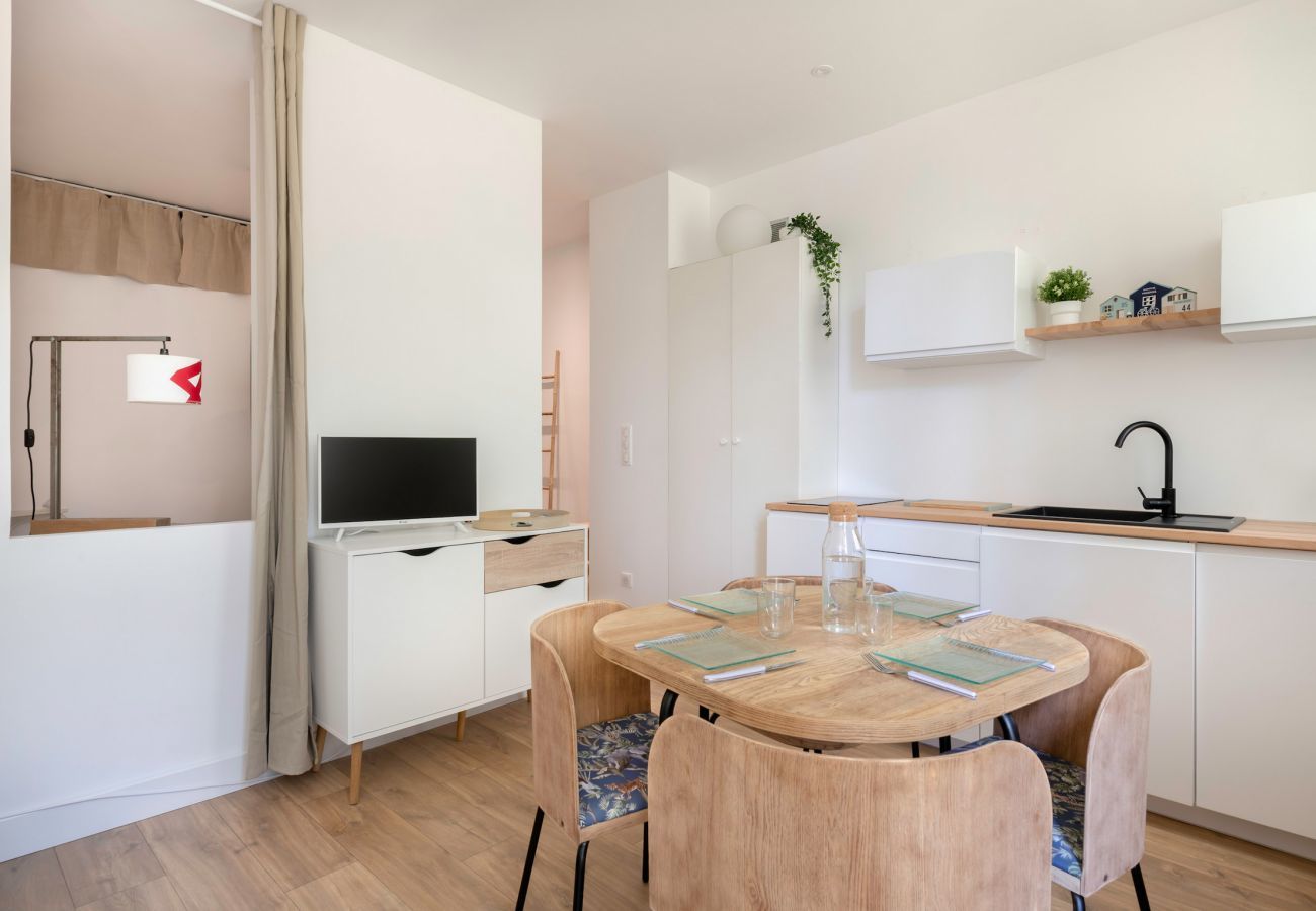Ferienwohnung in La Baule-Escoublac - 130 m vom Strand entfernt! Bleiben Sie für 4
