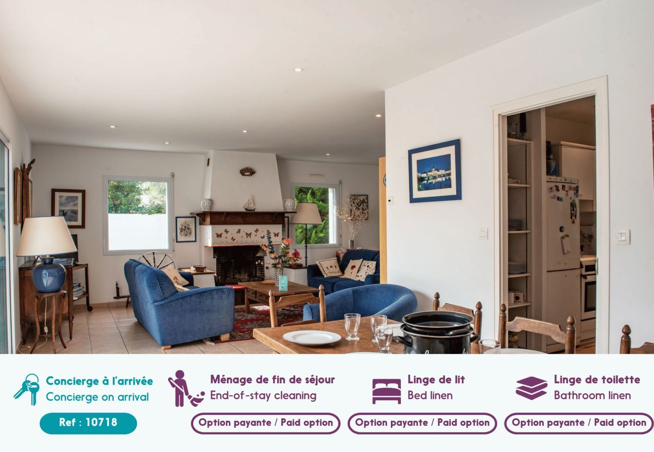 Ferienhaus in Saint-Gilles-Croix-de-Vie - La Maison Bleue: Für 8, St Gilles Croix de Vie