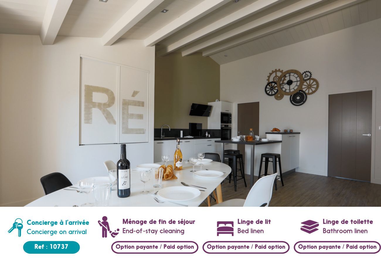 Ferienwohnung in Le Bois-Plage-en-Ré - Helle Wohnung für 6 Personen