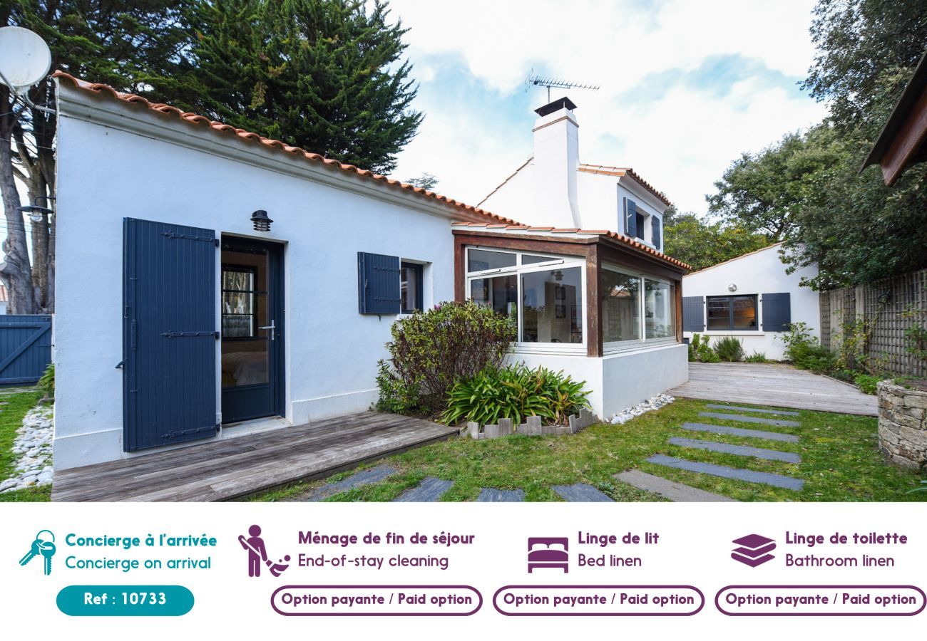 Ferienhaus in Noirmoutier-en-l´Ile - 550m zum Strand von La Clère - Haus für 6