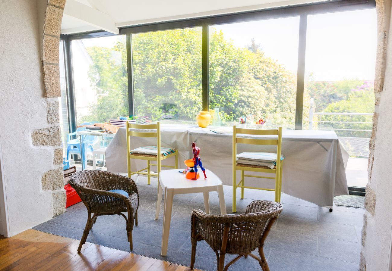 Ferienhaus in Treffiagat - Treffiagat - Großes Haus für 9 - Garten