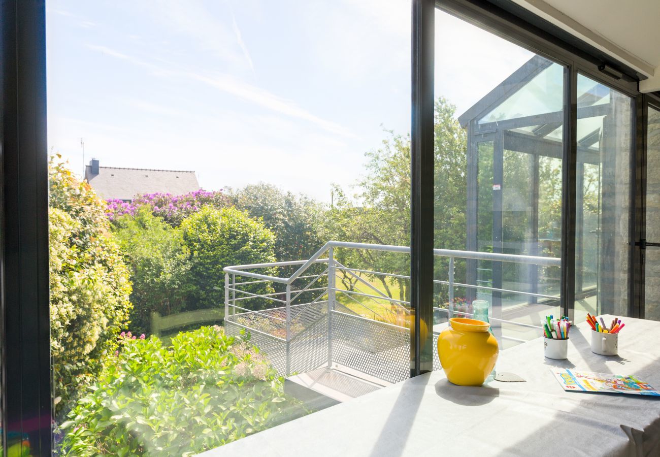 Ferienhaus in Treffiagat - Treffiagat - Großes Haus für 9 - Garten