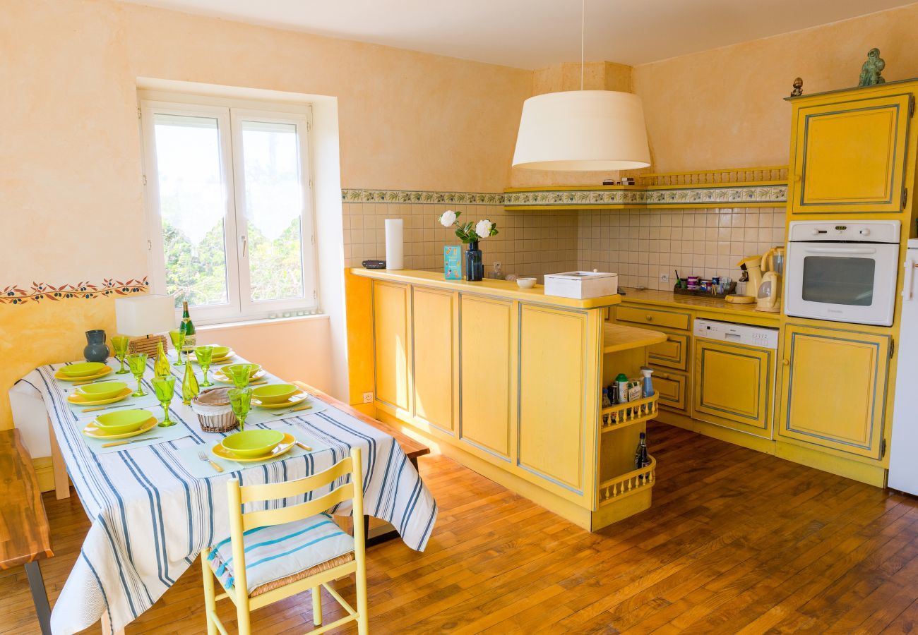 Ferienhaus in Treffiagat - Treffiagat - Großes Haus für 9 - Garten