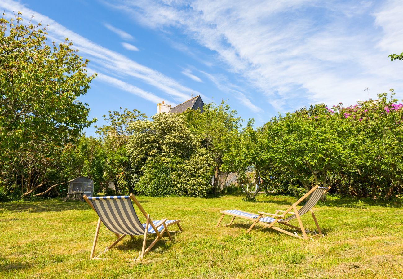 Ferienhaus in Treffiagat - Treffiagat - Großes Haus für 9 - Garten