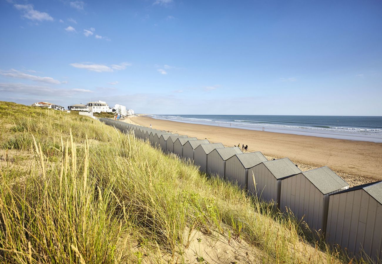 Ferienwohnung in Saint-Gilles-Croix-de-Vie - Strandfront und Blick auf den Ozean- Ferien für 4